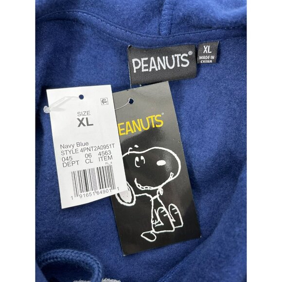 Peanuts Snoopy Basketball Mens Hoodie XL Blue - Picture 9 of 10